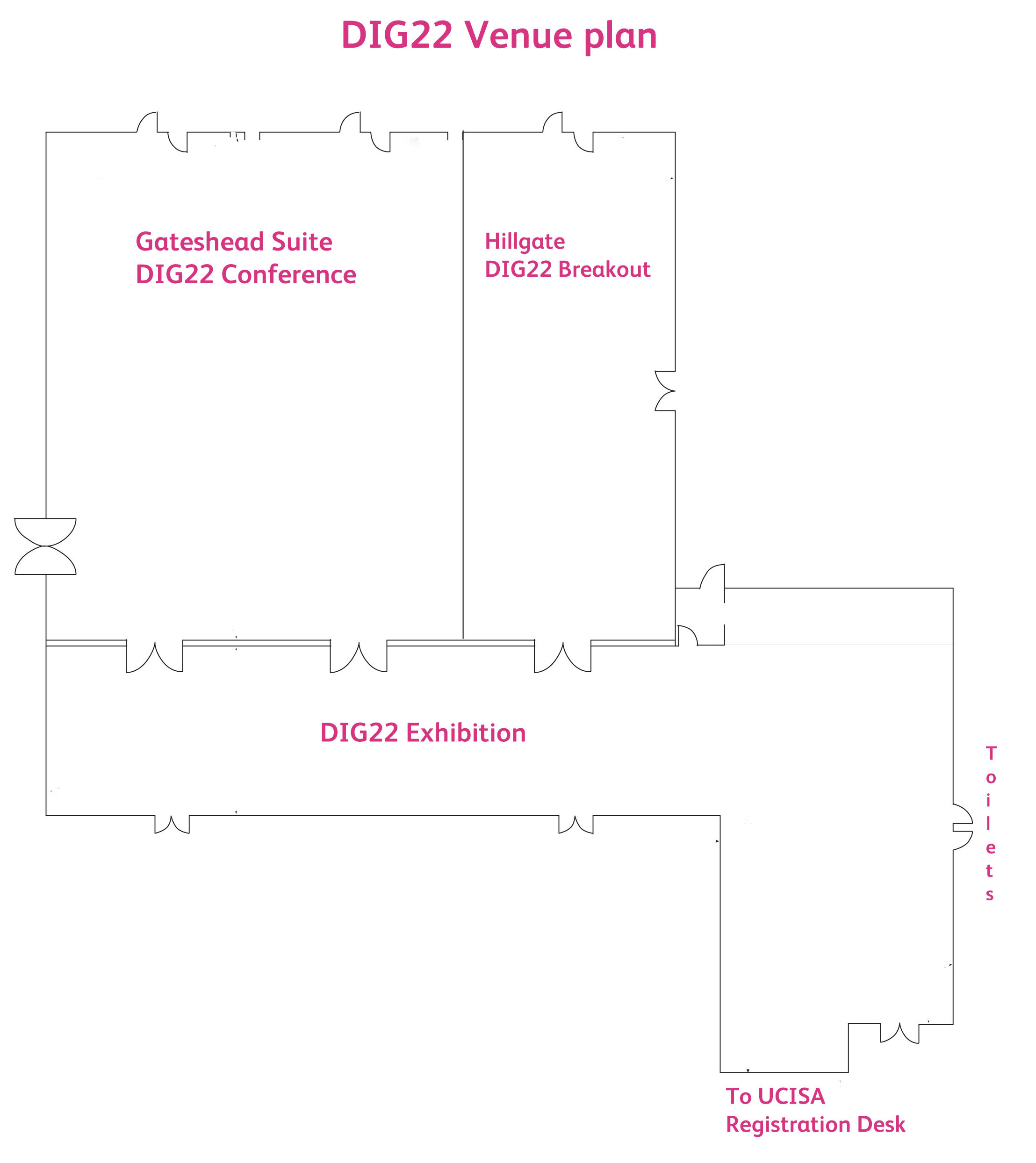 venue map of Gateshead Suite Hilton Newcastle Gateshead Hotel