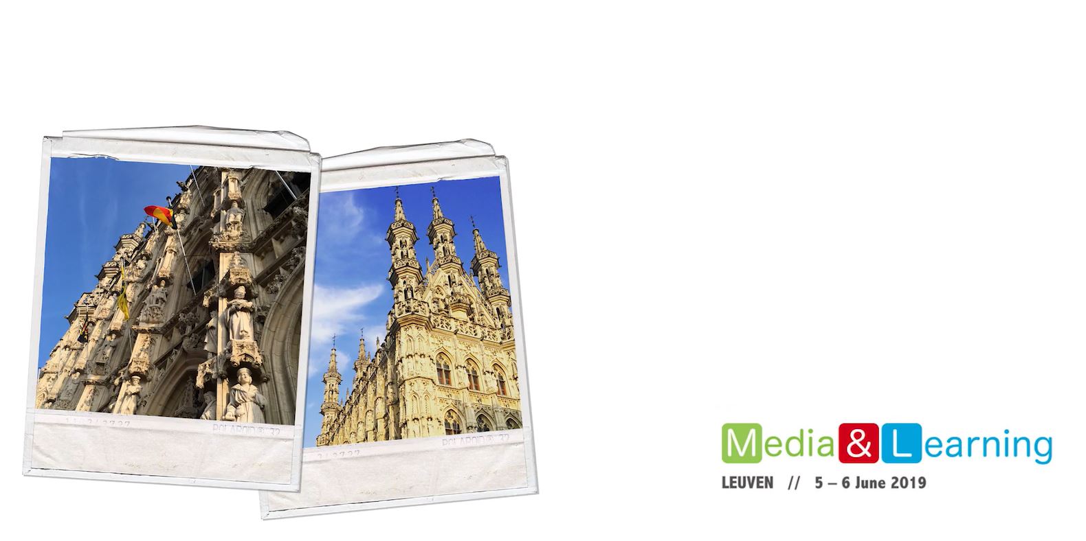 Colour image of collage of images for Media & Learning 2019