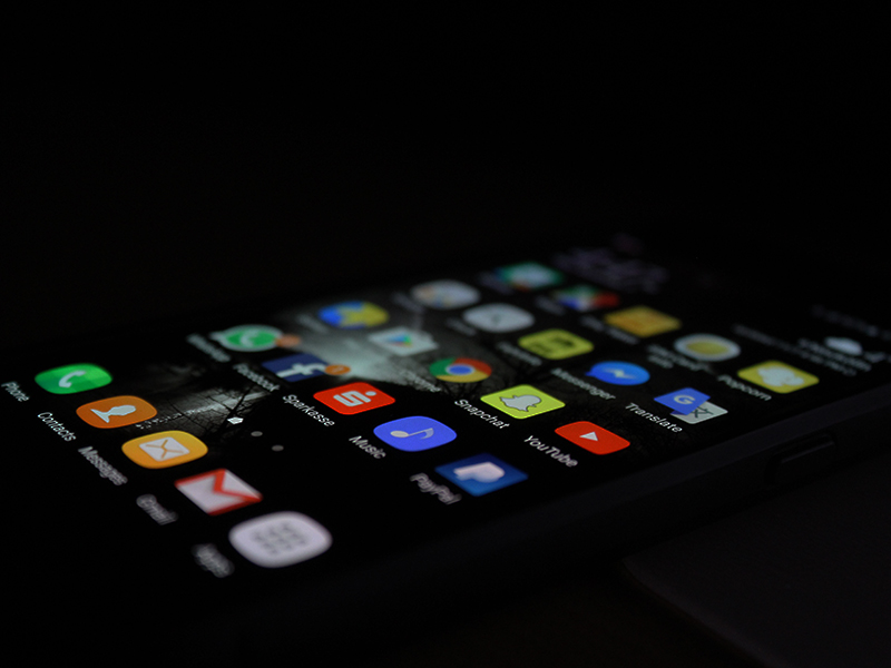 titled iphone showing icons