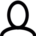 black and white drawing to represent a person