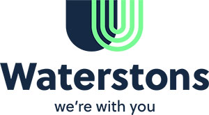 waterstons we're with you logo