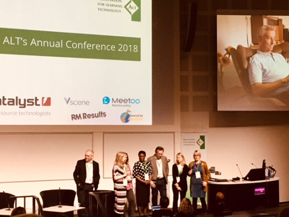 Colour photograph of the ALTC 2018 committee team launching the conference