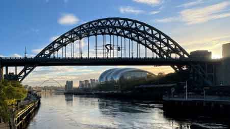 bridge over the river tyne at Newscastle